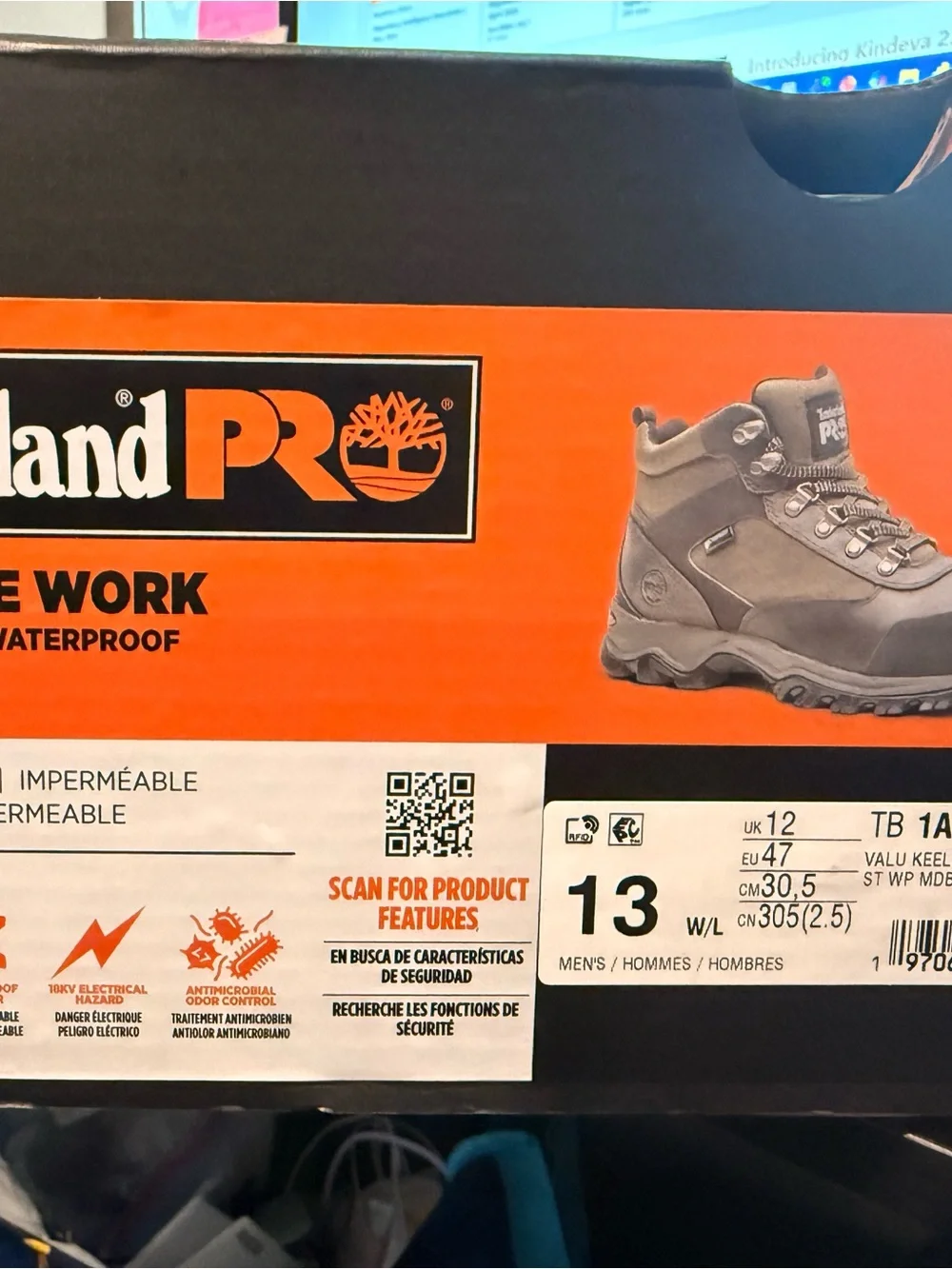 Timberland PRO Men's Work Boots in Gray and Black